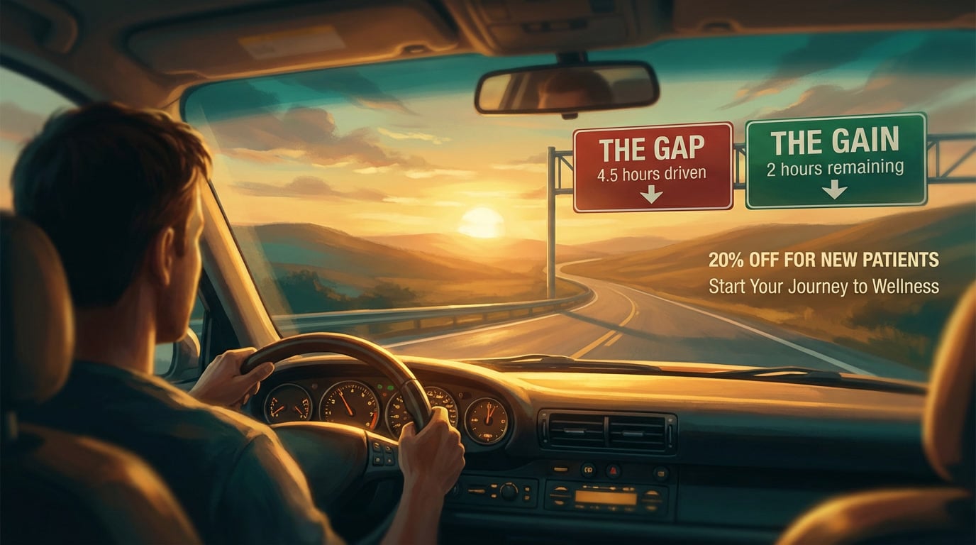 The Gap, the Gain, and a Long Drive Home
