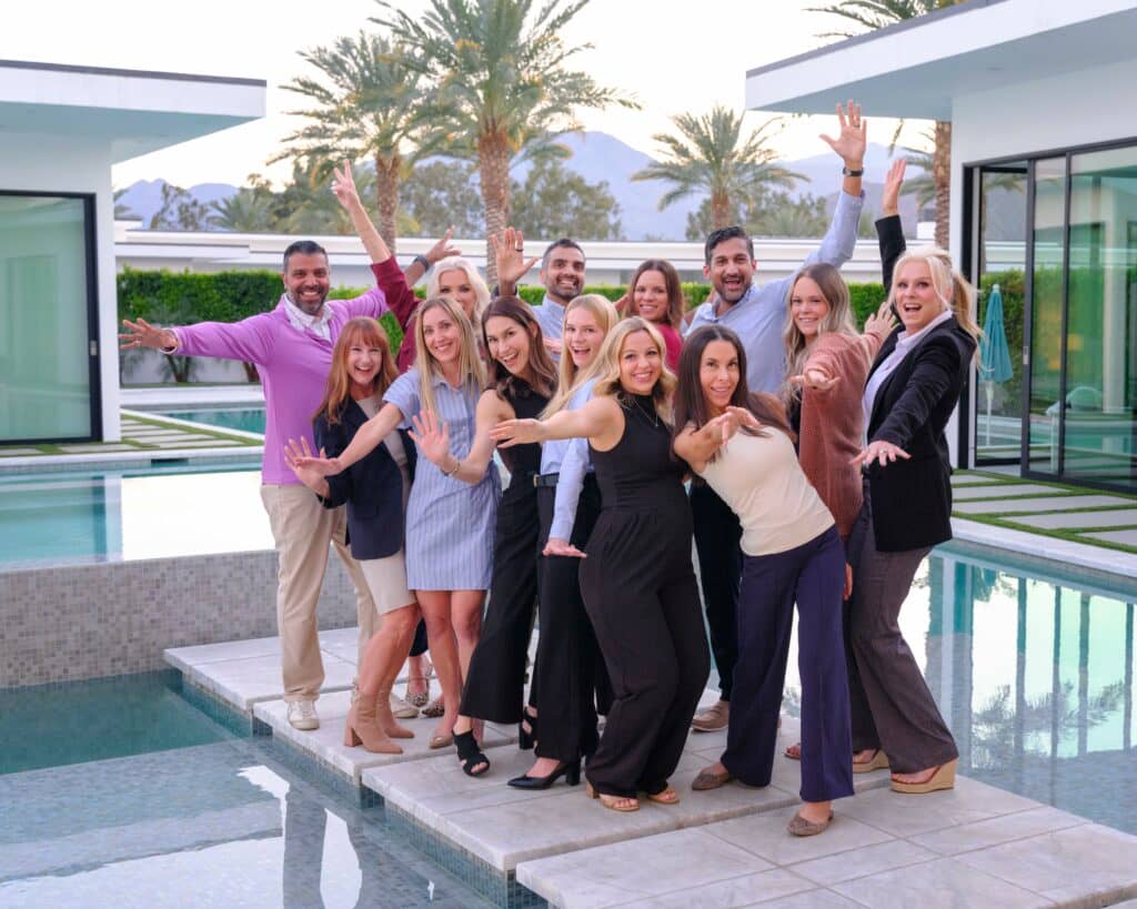 The Mindful Wellness care team laughing together outside